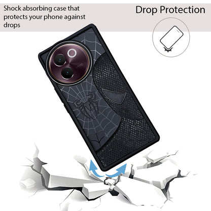Sp Superhero Web Case with Metallic Camera Ring for Vivo V30e
