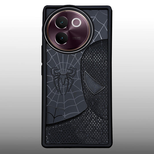 Sp Superhero Web Case with Metallic Camera Ring for Vivo V30e