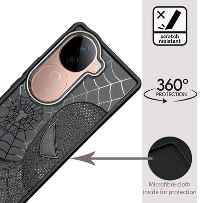Sp Superhero Web Case with Metallic Camera Ring for Vivo V40e (5G)