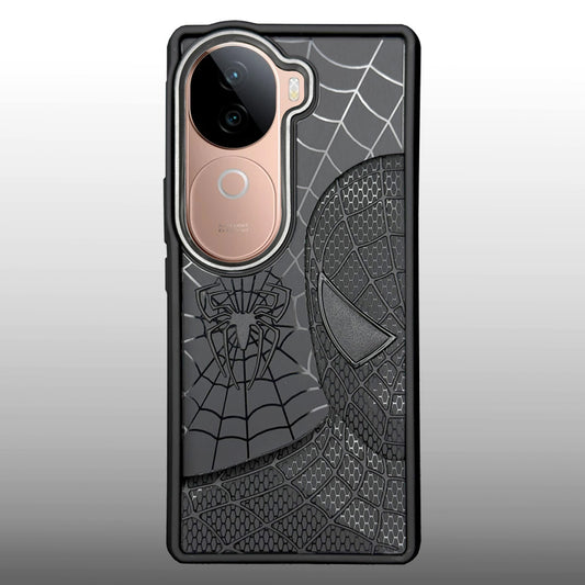 Sp Superhero Web Case with Metallic Camera Ring for Vivo V40e (5G)