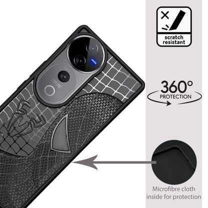 Sp Superhero Web Case with Metallic Camera Ring for Vivo V40(5G)