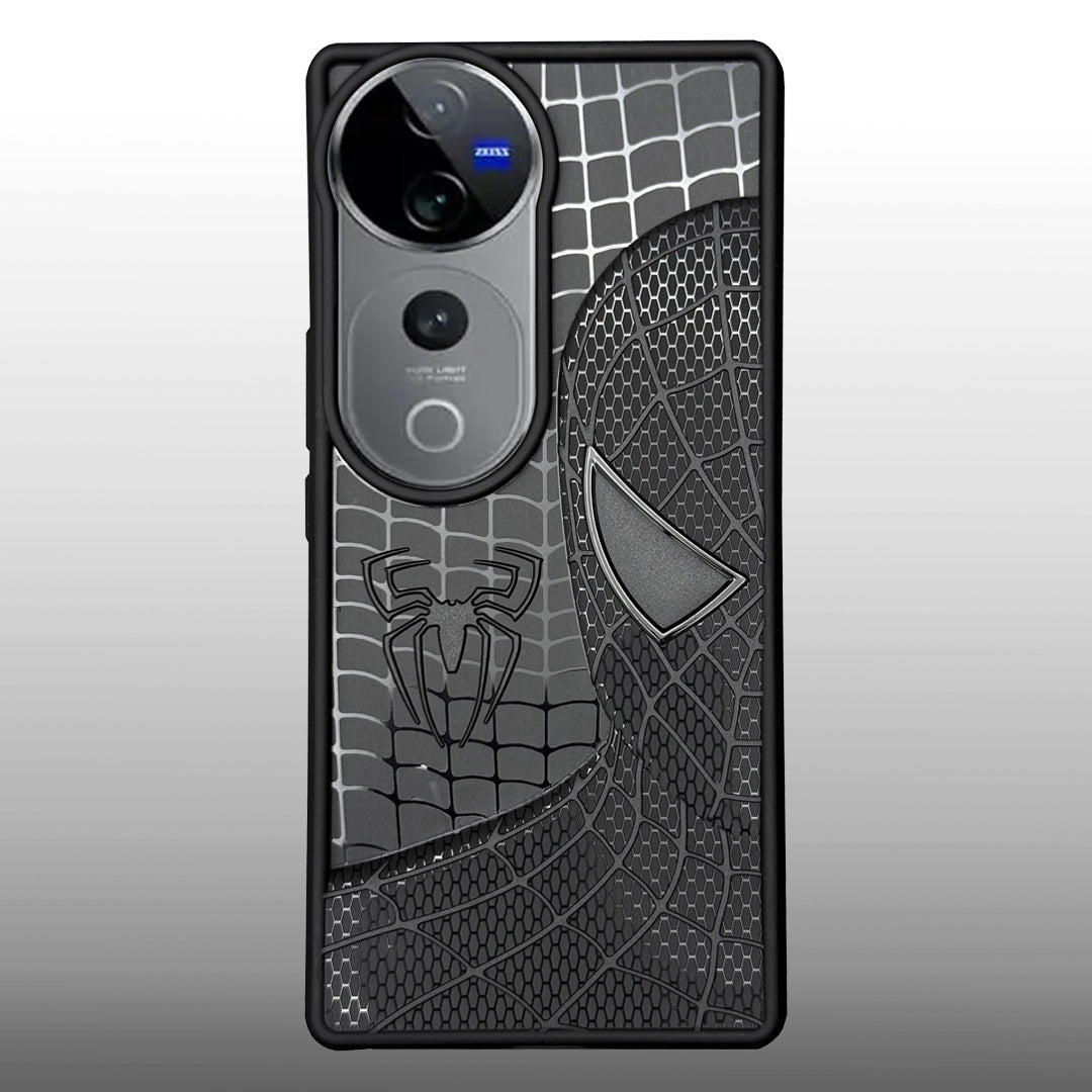 Sp Superhero Web Case with Metallic Camera Ring for Vivo V40(5G)