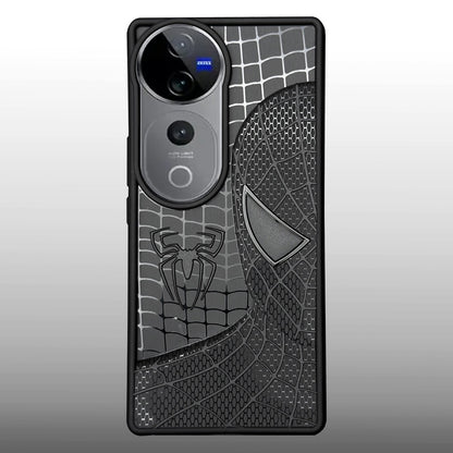 Sp Superhero Web Case with Metallic Camera Ring for Vivo V40(5G)