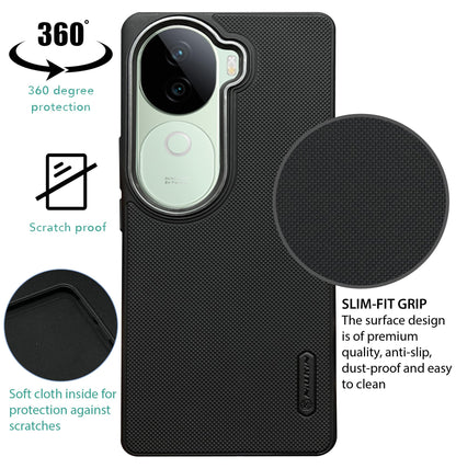 NIUKIN Super Frosted Dotted Case with Camera Ring for Vivo V40e
