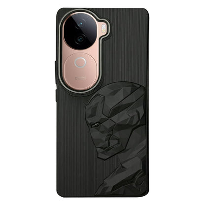 IR Superhero Side Face Prism Case with Metallic Camera Ring for Vivo V40e