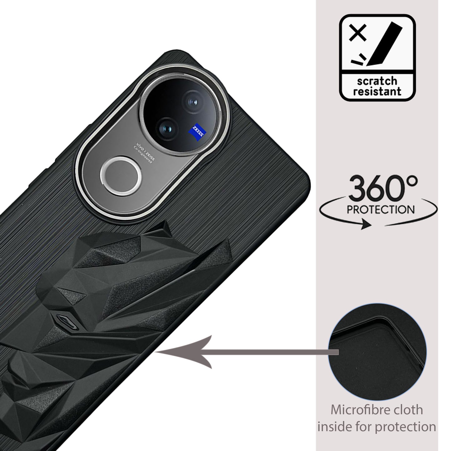 Bt Superhero Case with Camera Ring for Vivo V50(5G)