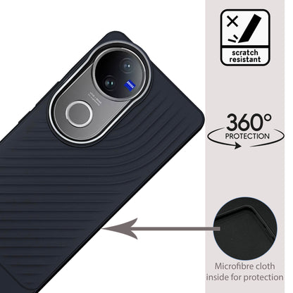 Ripple Wave Case with Metallic Camera ring for Vivo V50(5G)