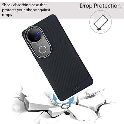 Ripple Wave Case with Metallic Camera ring for Vivo V50(5G)