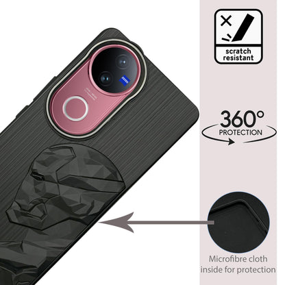 IR Superhero Side Face Prism Case with Metallic Camera Ring for Vivo V50