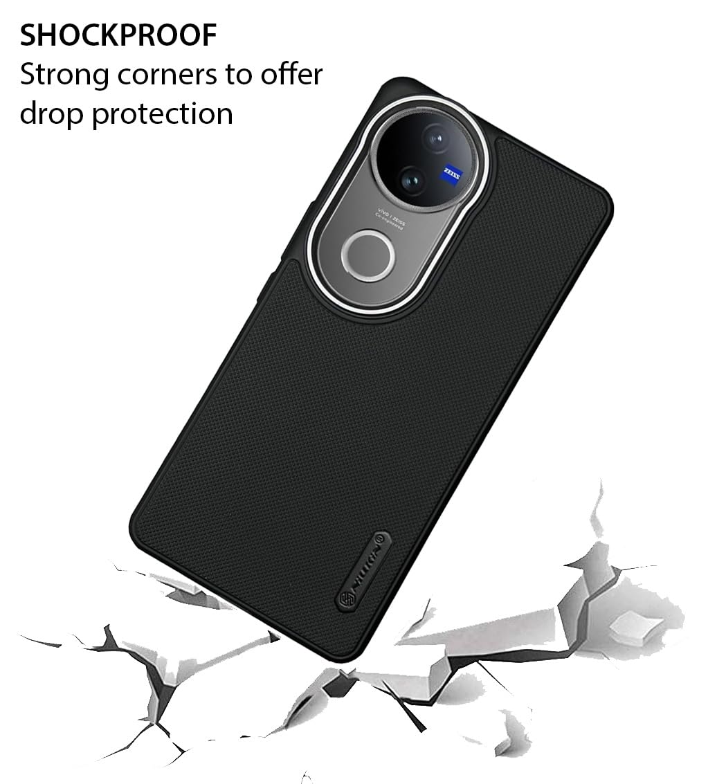 NIUKIN Super Frosted Dotted Case with Camera Ring for Vivo V50e