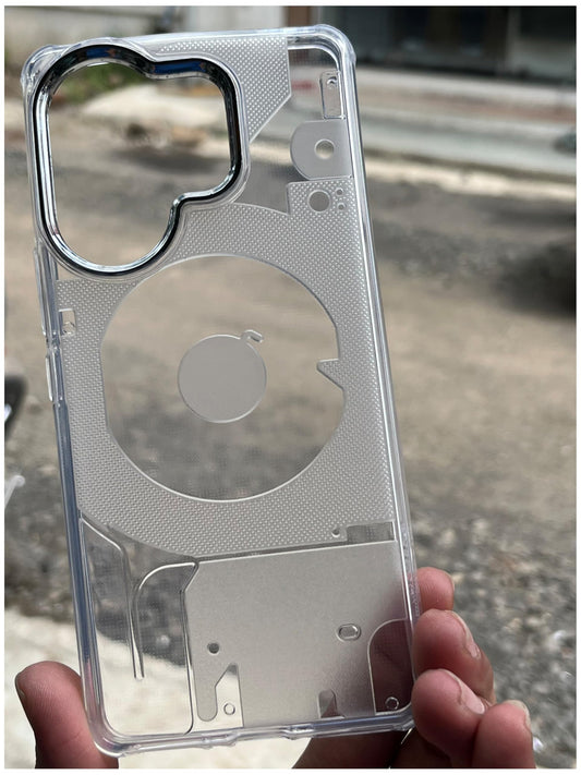 Transparent Kingsbar Case with Camera Ring for Vivo T3 Ultra