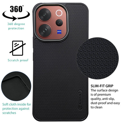 Niukin Grip Guard Back Case with Camera Ring for Vivo V70 Elite