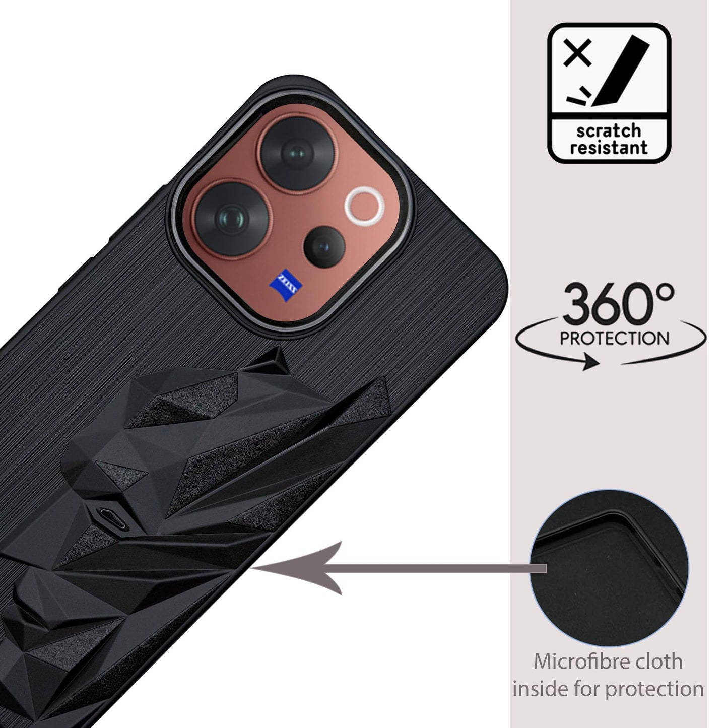 Bt Superhero Case with Camera Ring for Vivo V70