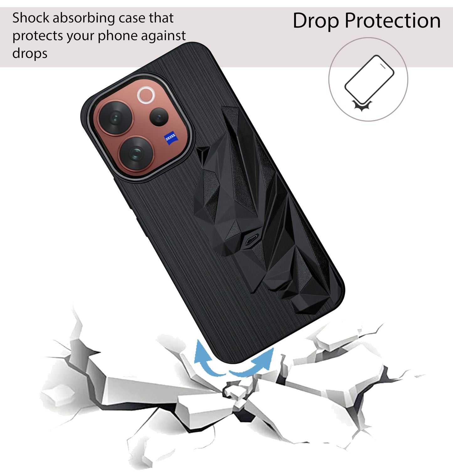 Bt Superhero Case with Camera Ring for Vivo V70
