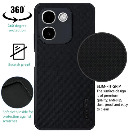 NIUKIN Super Frosted Dotted Case for Lava Virat V1 5G