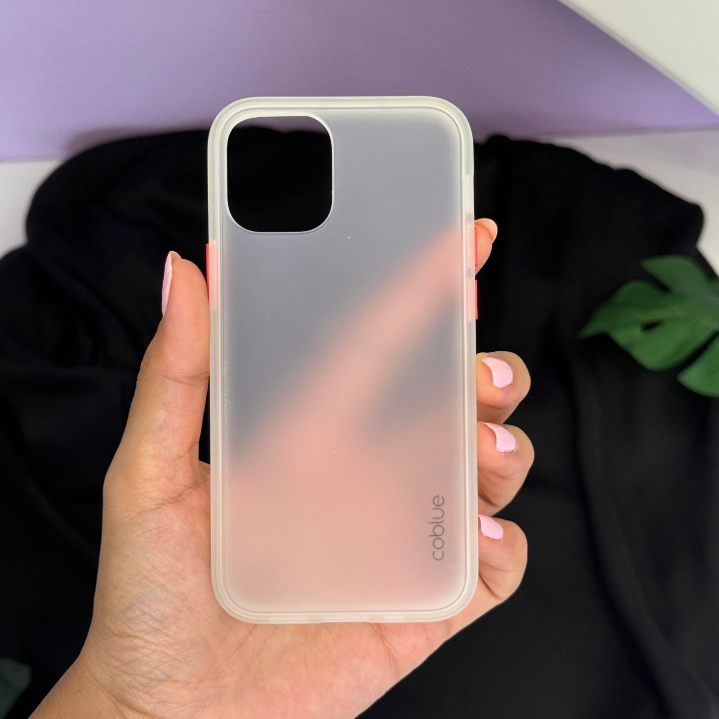 Coblue Matte Transparent Case for iPhone 12 Pro Max
