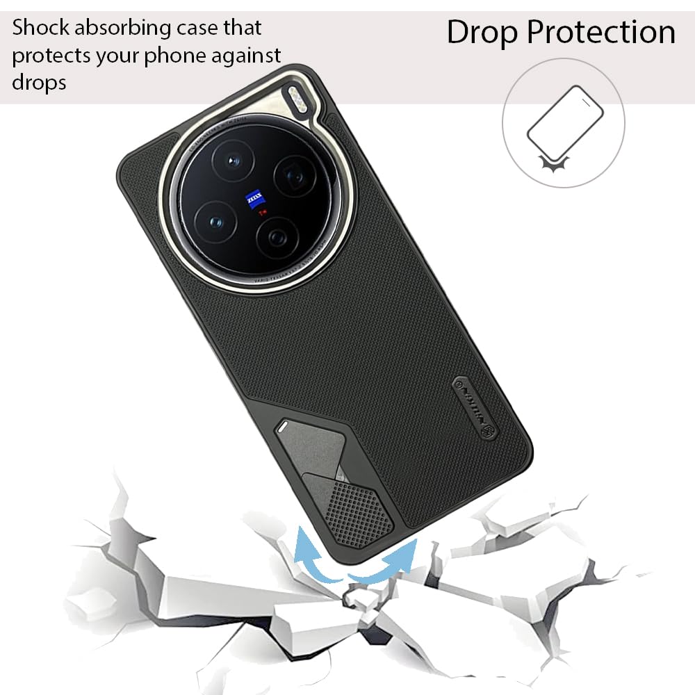 NIUKIN Fancy Super Frosted Dotted Case with Camera Ring for Vivo X200