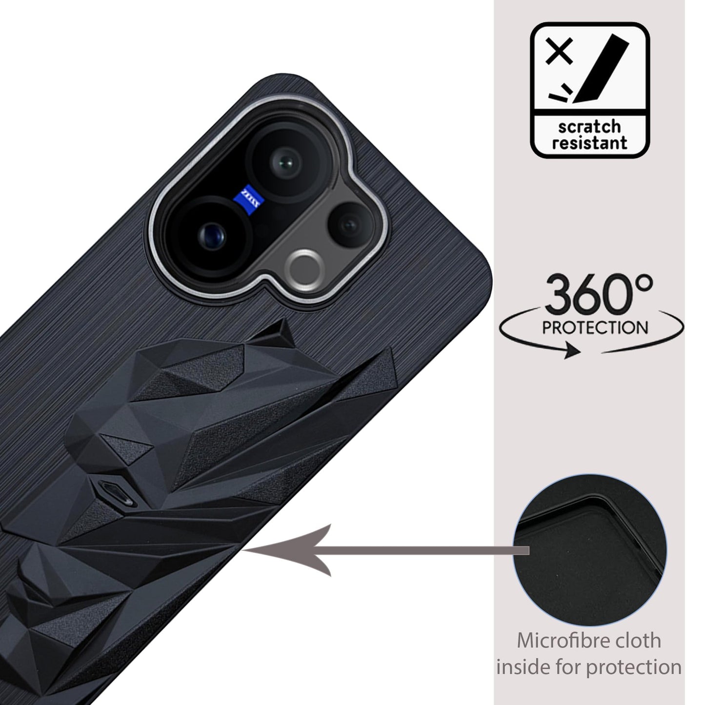 Bt Superhero Case with Camera Ring for Vivo X200 FE