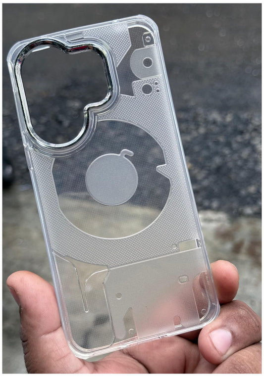 Transparent Kingsbar Case with Camera Ring for Vivo X200 FE