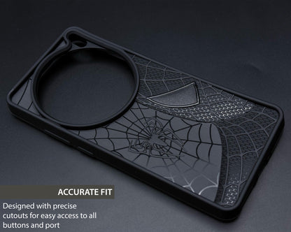 Sp Superhero Web Case with Metallic Camera Ring for Vivo X200 Pro(5G)