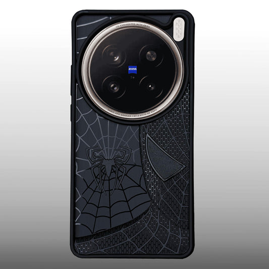 Sp Superhero Web Case with Metallic Camera Ring for Vivo X200 Pro(5G)