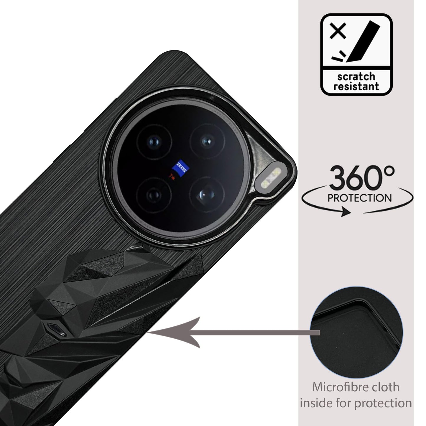 Bt Superhero Case with Camera Ring for Vivo X200T