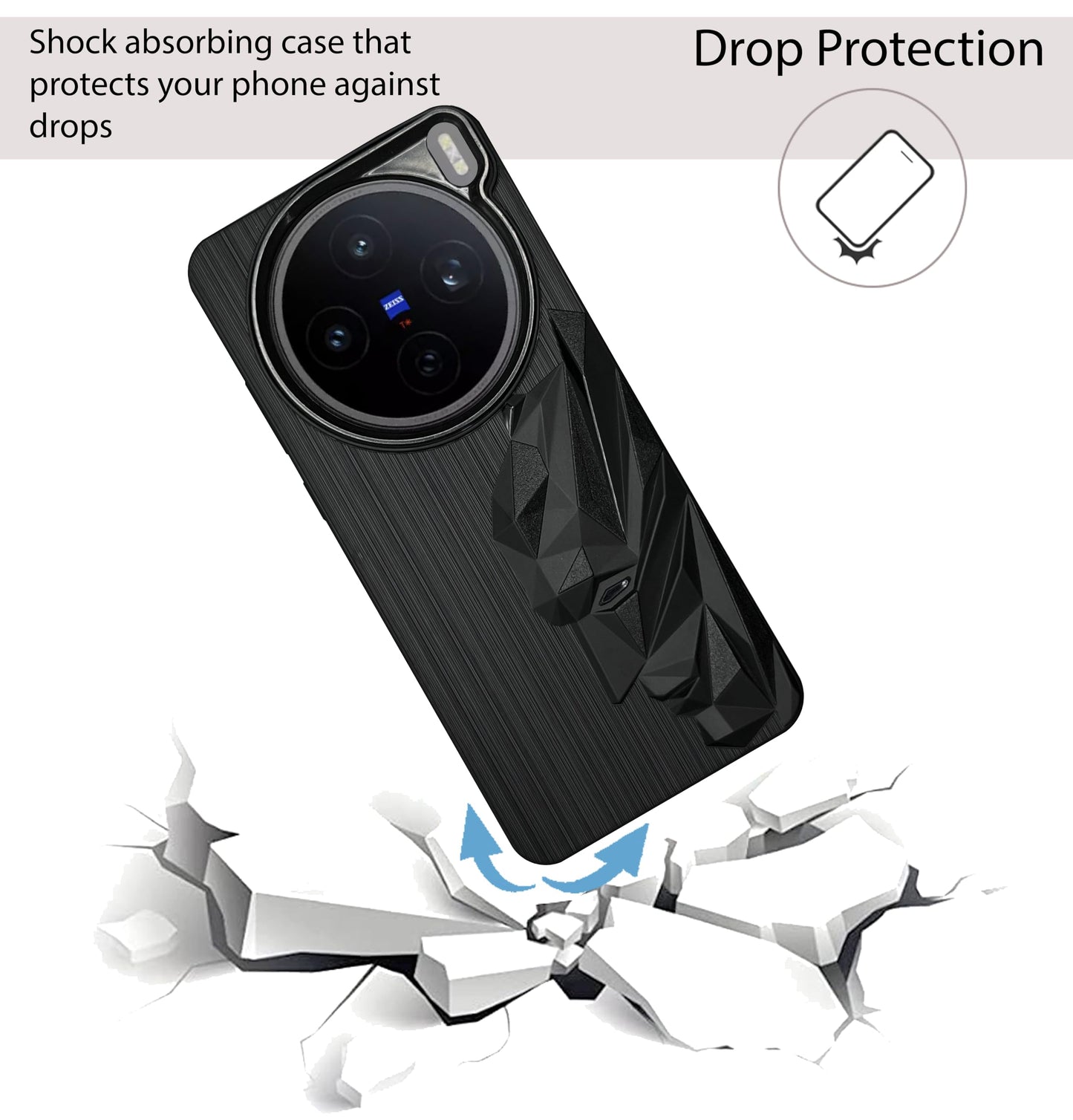 Bt Superhero Case with Camera Ring for Vivo X200T