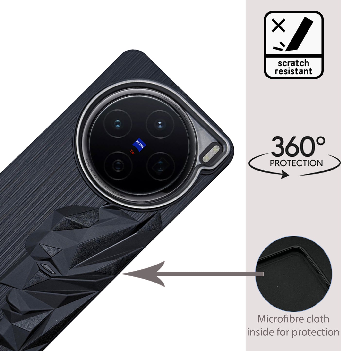 Bt Superhero Case with Camera Ring for Vivo X200(5G)