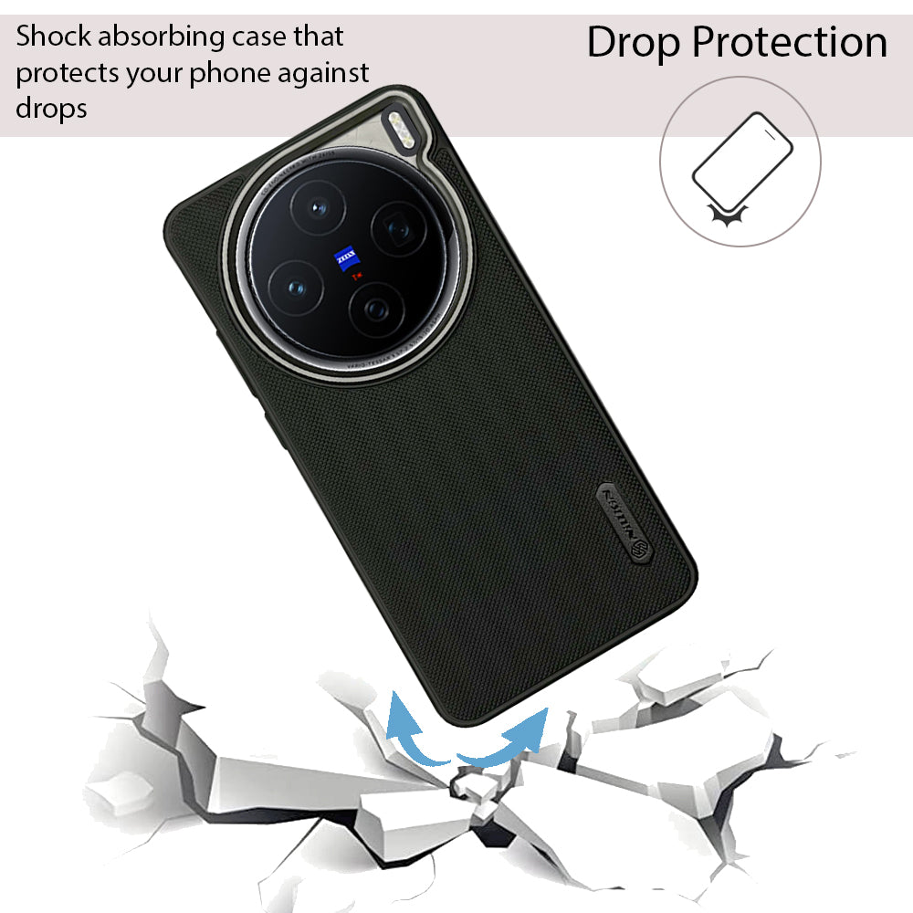 NIUKIN Super Frosted Dotted Case with Camera Ring for Vivo X200