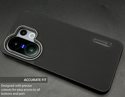 NIUKIN Super Frosted Dotted Case with Camera Ring for Vivo X200 FE