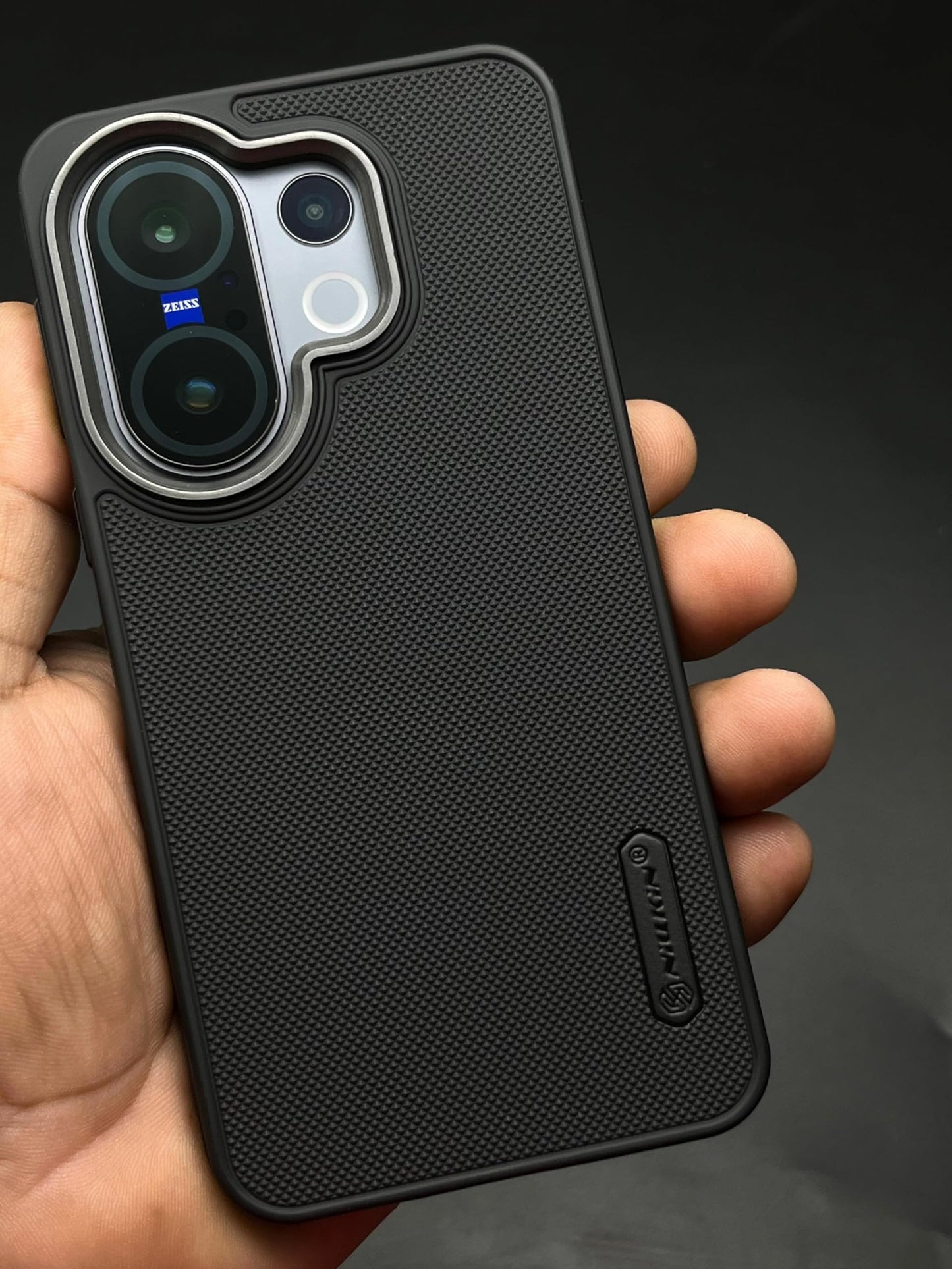 NIUKIN Super Frosted Dotted Case with Camera Ring for Vivo X200 FE