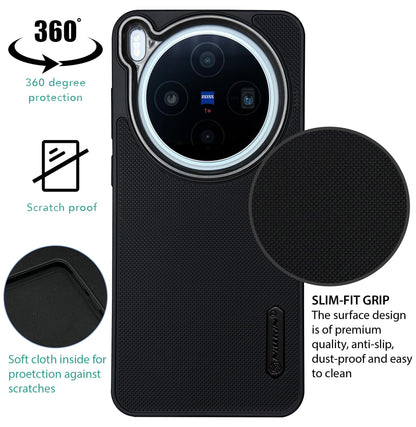 NIUKIN Super Frosted Dotted Case with Camera Ring for Vivo X300