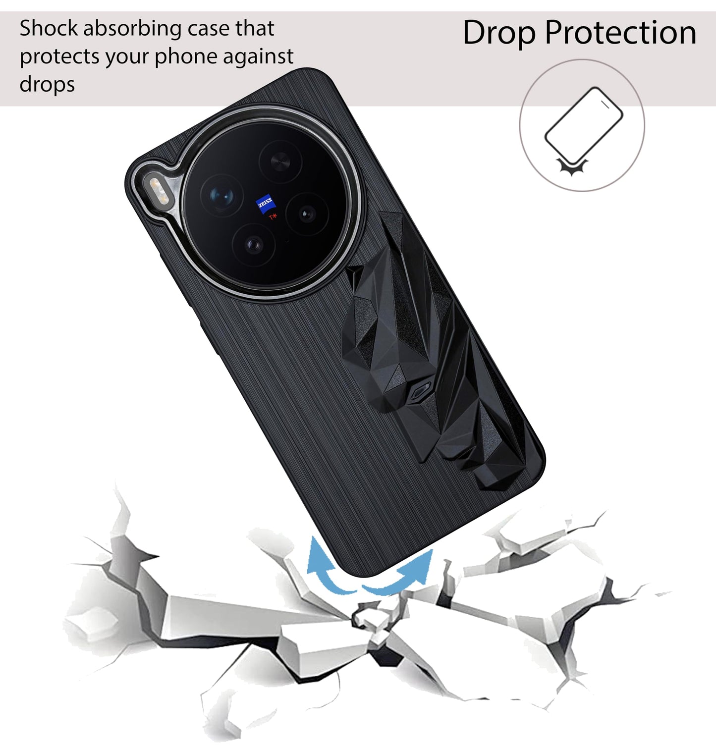 Bt Superhero Case with Camera Ring for Vivo X300