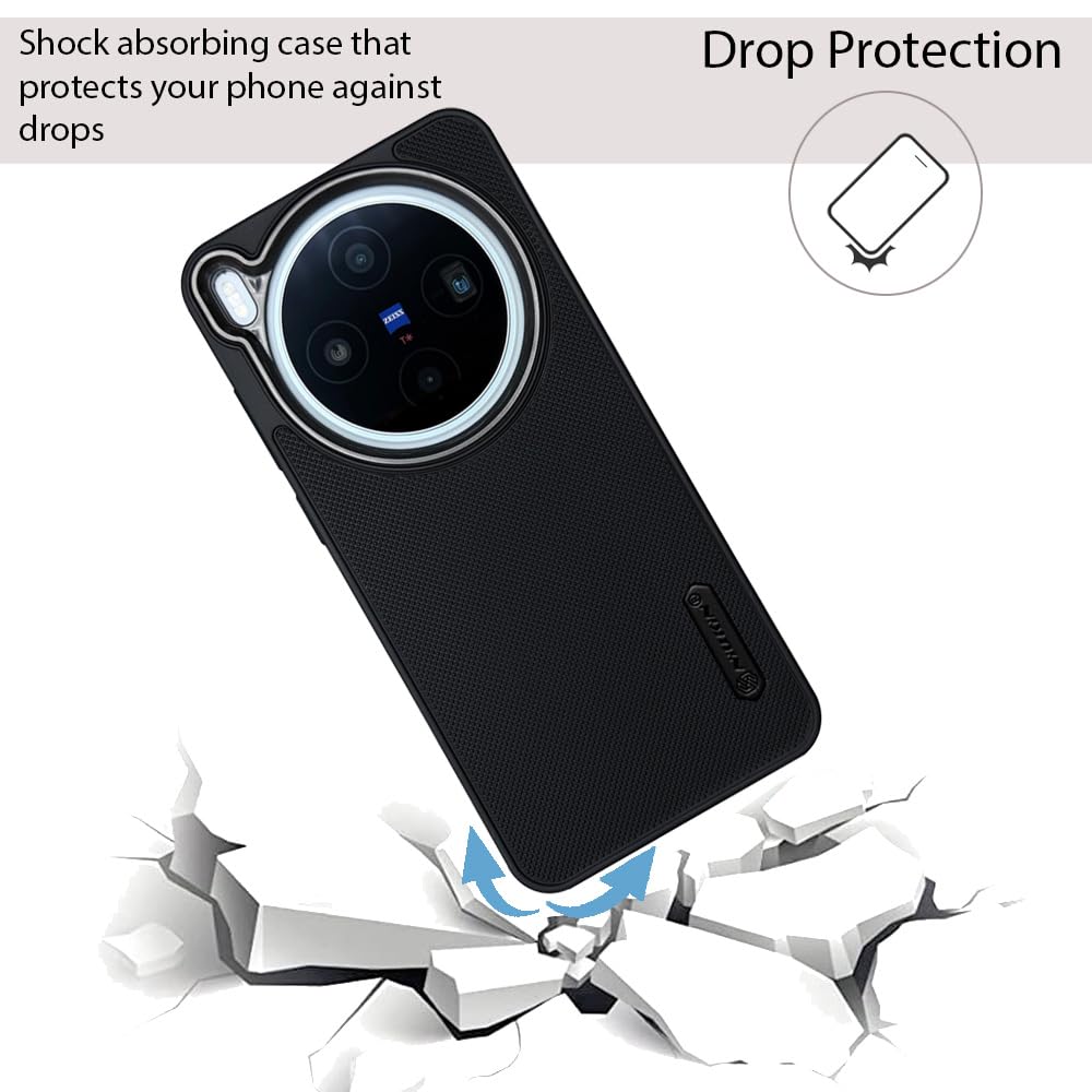 NIUKIN Super Frosted Dotted Case with Camera Ring for Vivo X300