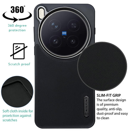 NIUKIN Super Frosted Dotted Case with Camera Ring for Vivo X300 Pro