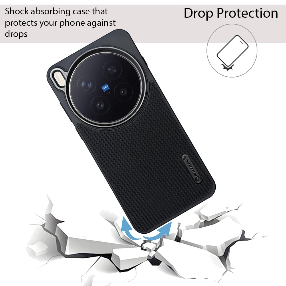 NIUKIN Super Frosted Dotted Case with Camera Ring for Vivo X300 Pro