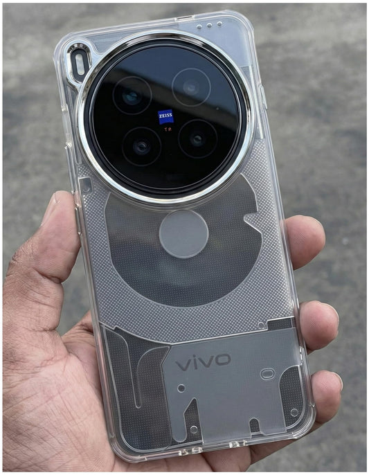 Transparent Kingsbar Case with Camera Ring for Vivo X300 Pro