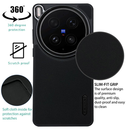 NIUKIN Super Frosted Dotted Case with Camera Ring for Vivo X300 Ultra