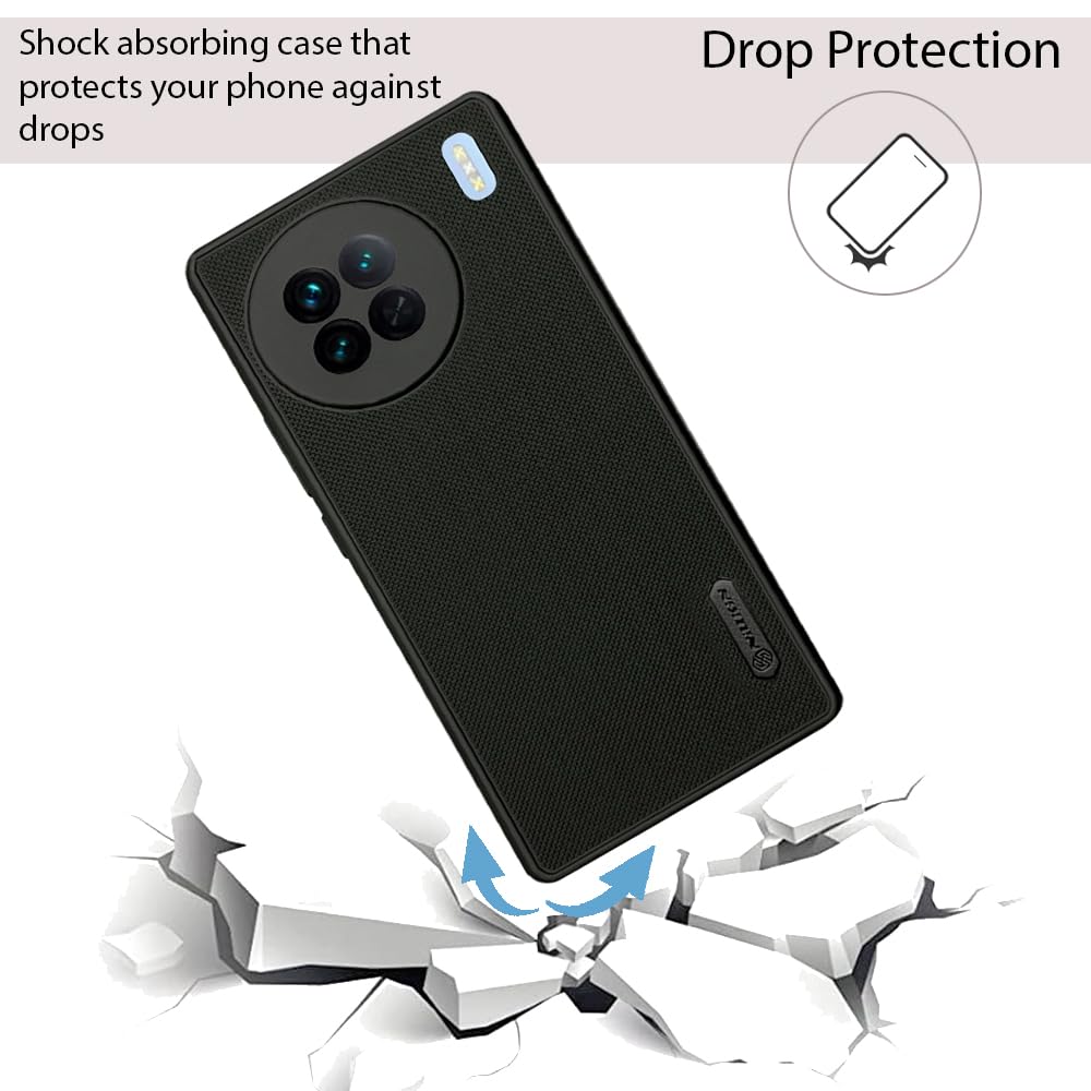 NIUKIN Super Frosted Dotted Case for Vivo X90 Pro