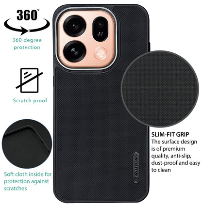 NIUKIN Super Frosted Dotted Case with Camera Ring for Oppo Find X9s