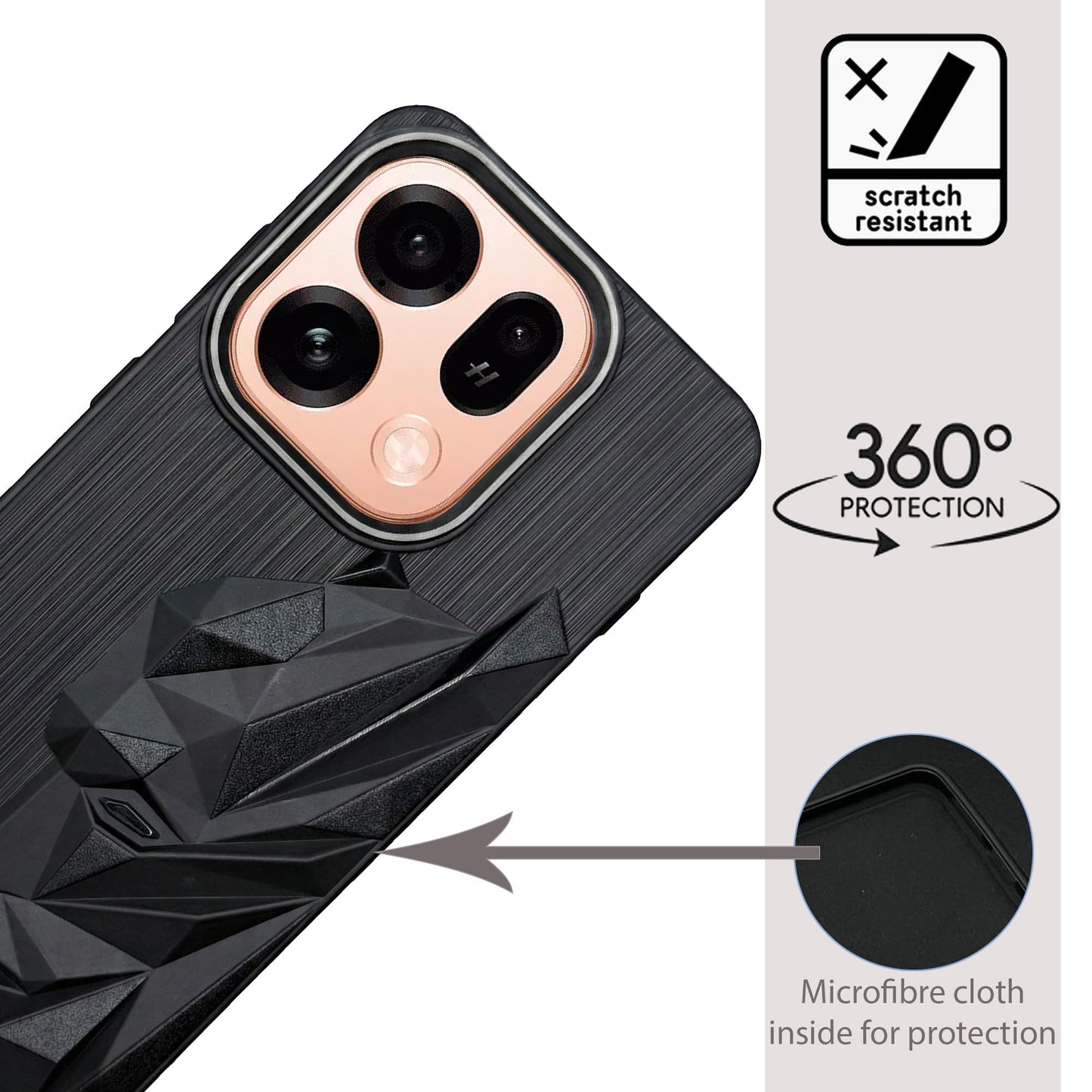 Bt Superhero Case with Camera Ring for Oppo Find X9s