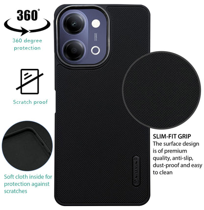 NIUKIN Super Frosted Dotted Case with Camera Ring for Vivo Y05(2026)