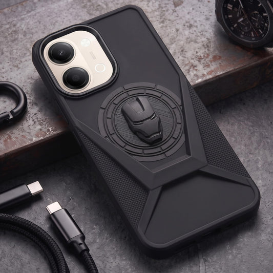 IR Superhero Armor Case with Camera Ring for Vivo Y05(2026)