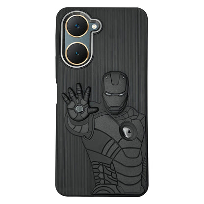 IR Superhero Action Case with Metallic Camera Ring for Vivo Y18(4G)