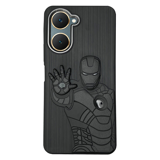 IR Superhero Action Case with Metallic Camera Ring for Vivo Y18(4G)