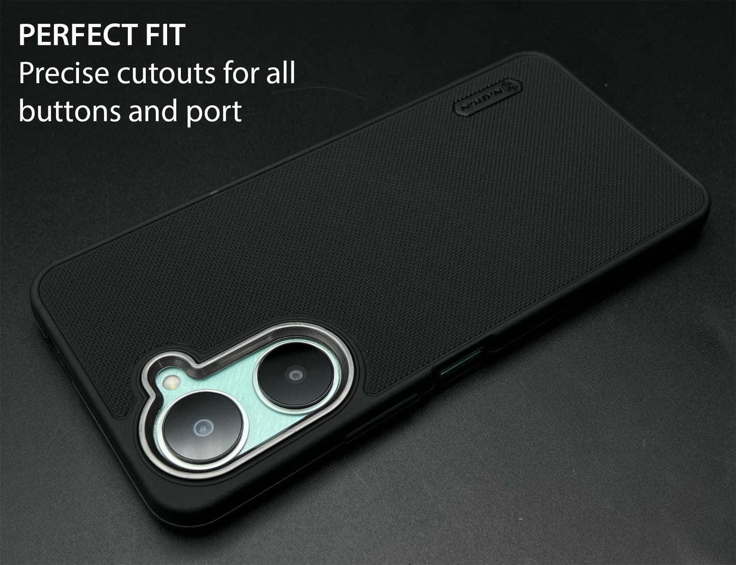 NIUKIN Super Frosted Dotted Case with Camera Ring for Vivo Y18