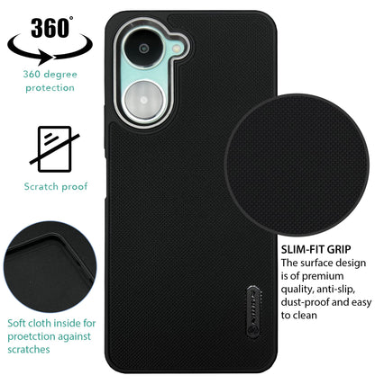 NIUKIN Super Frosted Dotted Case with Camera Ring for Vivo Y18