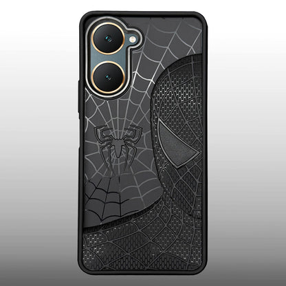 Sp Superhero Web Case with Metallic Camera Ring for Vivo Y18i