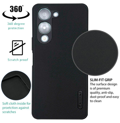 NIUKIN Super Frosted Dotted Case for Vivo T4 Lite 5G