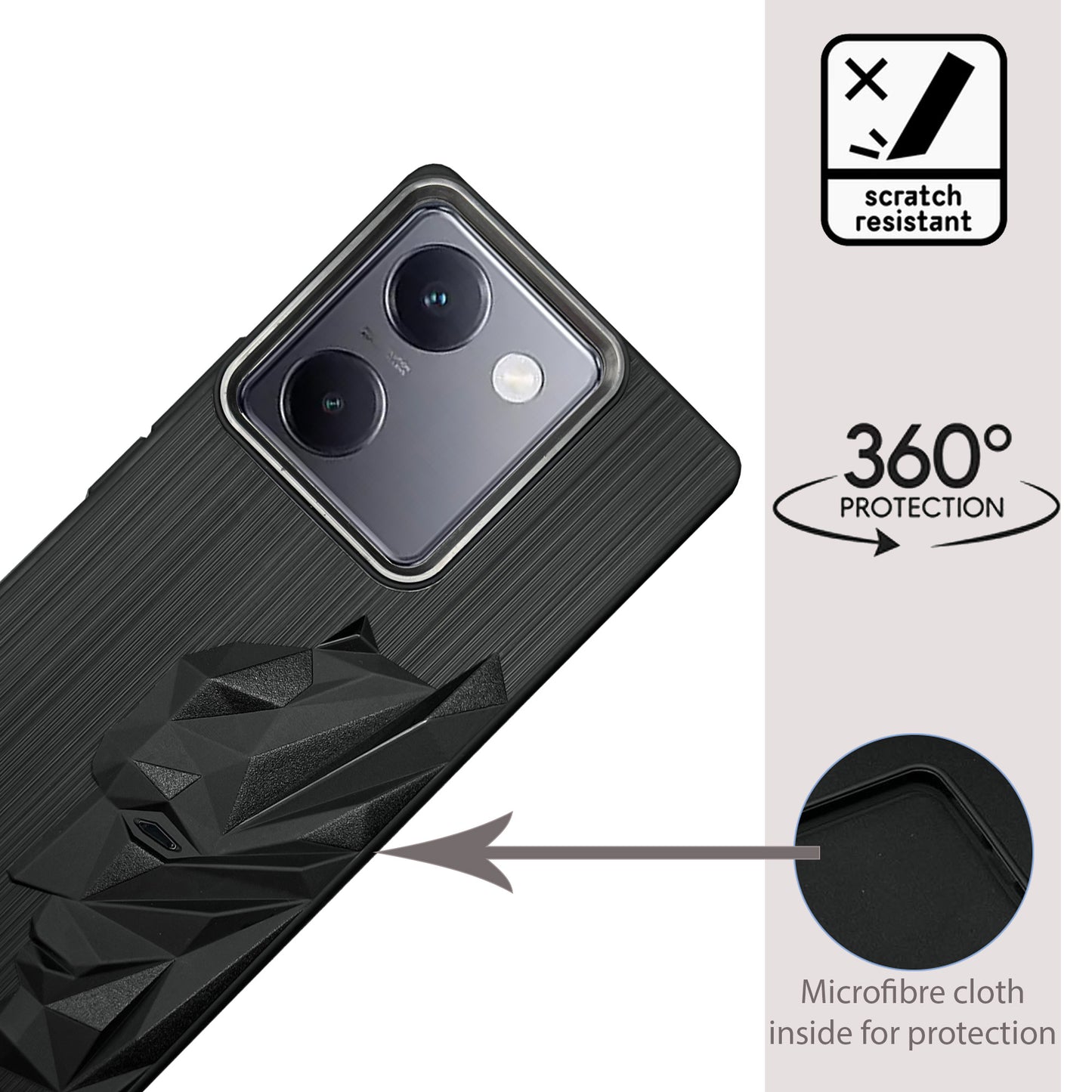 Bt Superhero Case with Camera Ring for Vivo Y200 Pro(5G)